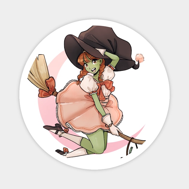 Halloween witch Magnet by Maki.artist